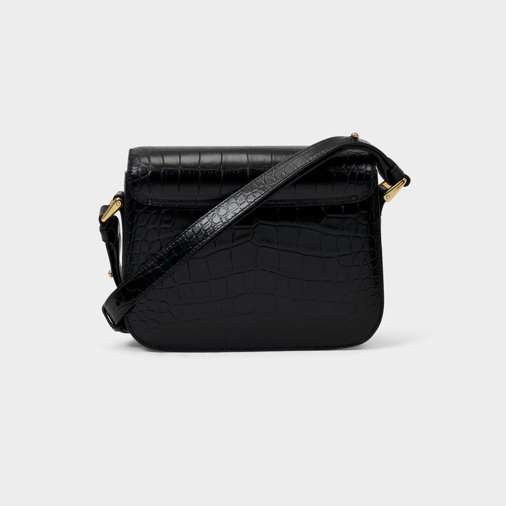 A.P.C. Versatile Black Leather Small Crossbody for Every Style