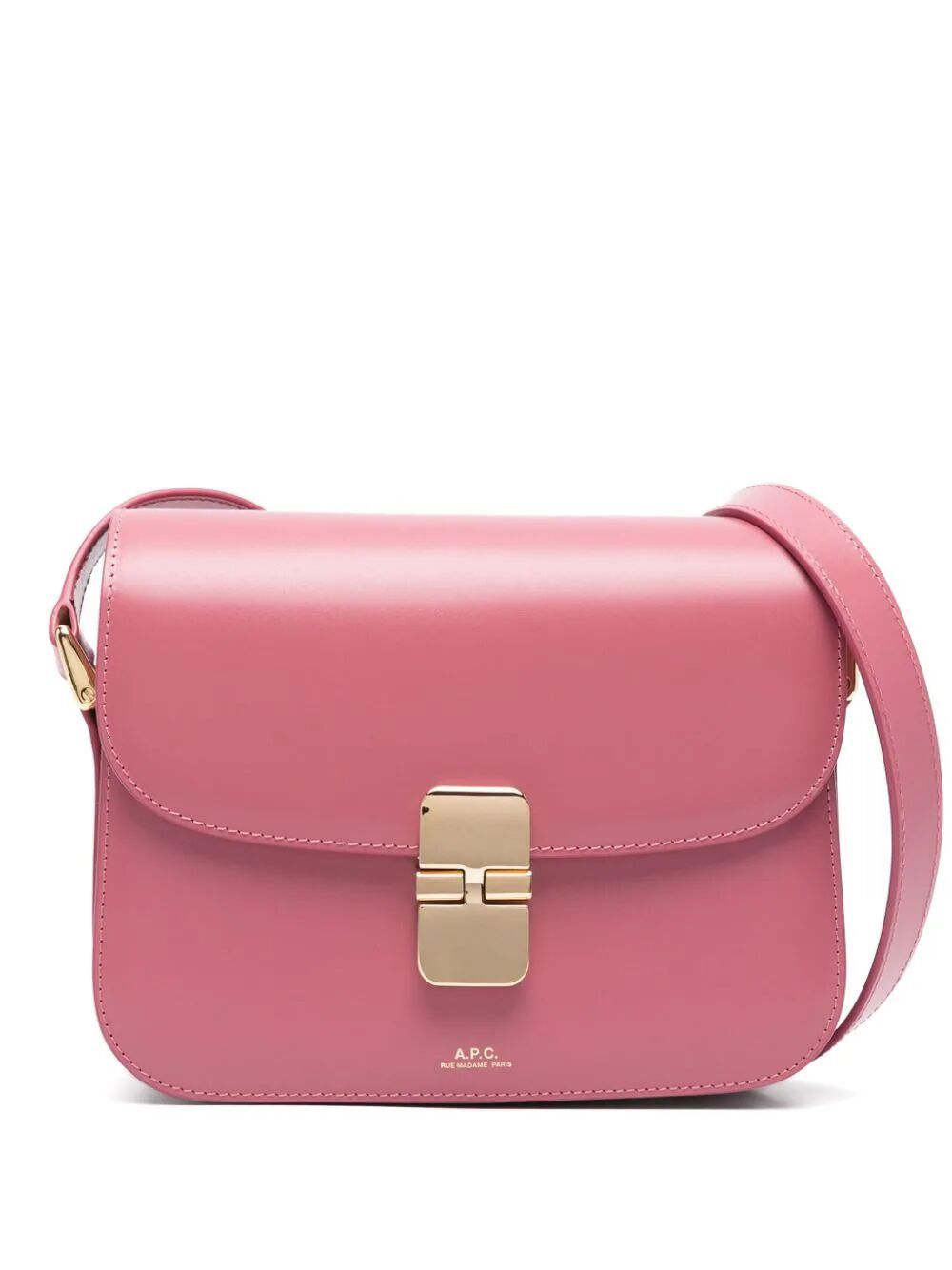 A.P.C. Elegant Pink Mini Crossbody Bag