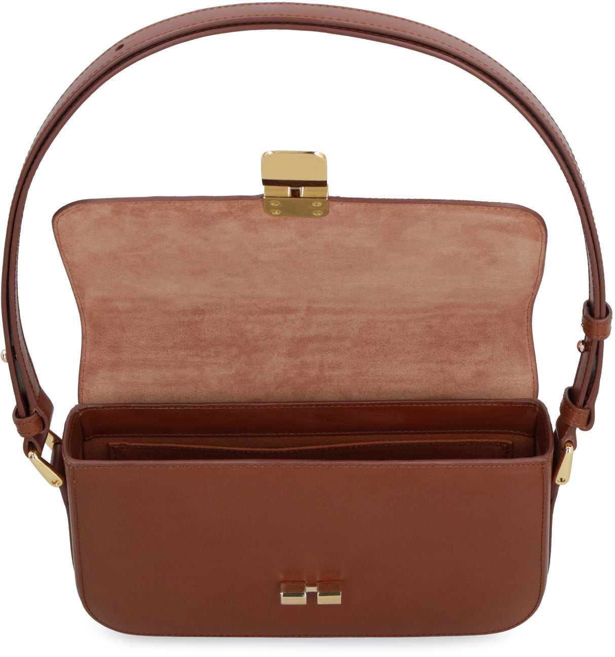 A.P.C. Elegant Leather Mini Baguette Handbag