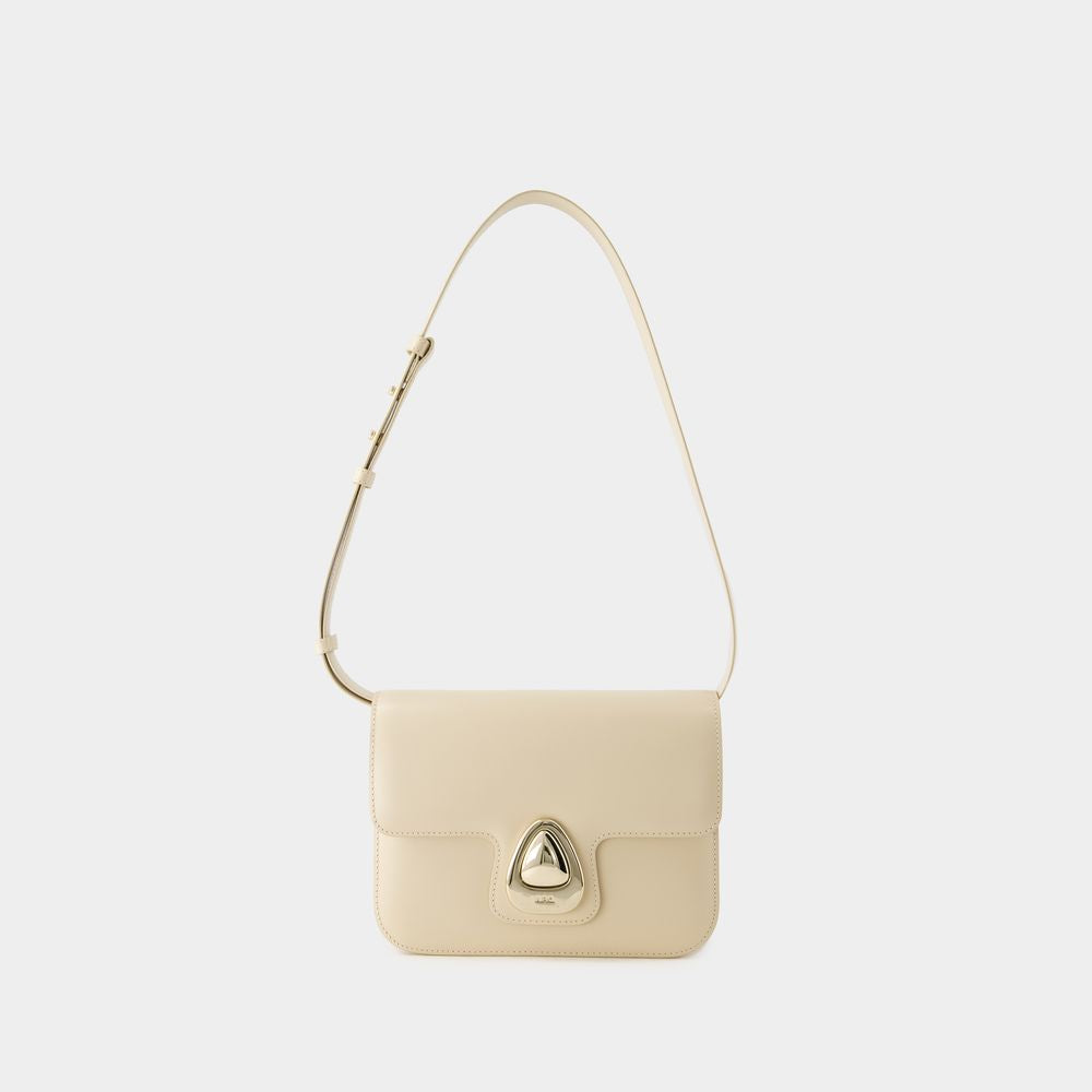 A.P.C. Women's Tan Leather Mini Crossbody Bag for Spring/Summer 2024