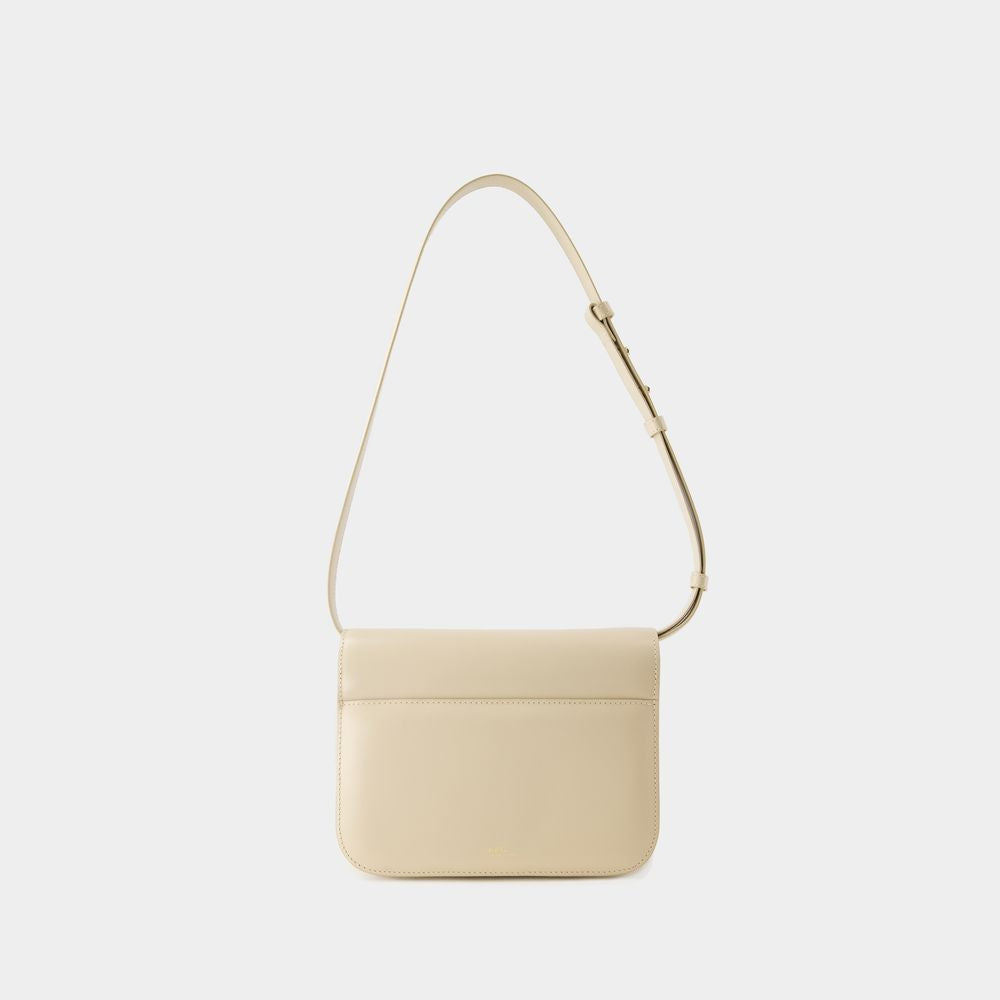 A.P.C. Women's Tan Leather Mini Crossbody Bag for Spring/Summer 2024