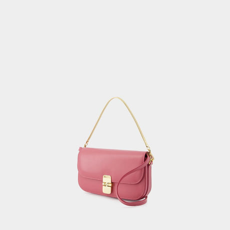 A.P.C. Elegant Pink Calfskin Mini Crossbody