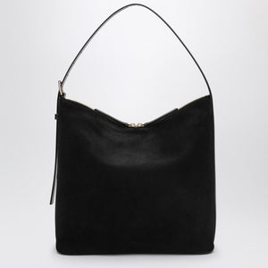 A.P.C. Medium Black Suede Shoulder Handbag