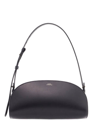 A.P.C. Mini Demi-Lune Structured Shoulder Handbag