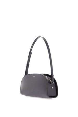 A.P.C. Mini Demi-Lune Structured Shoulder Handbag