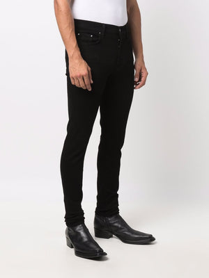 AMIRI Black Ripped Skinny Jeans for Men - SS24 Collection