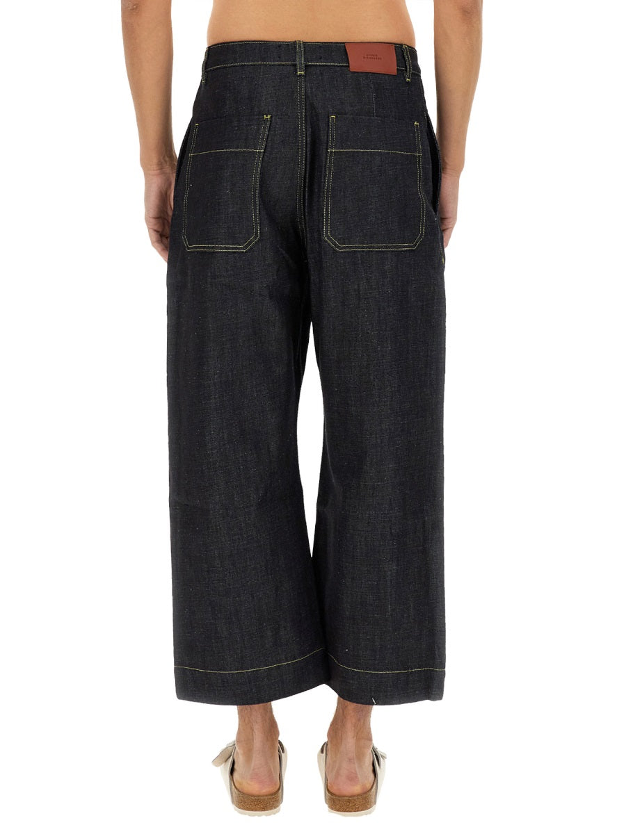 STUDIO NICHOLSON Men's Essential Denim Pants - Size L