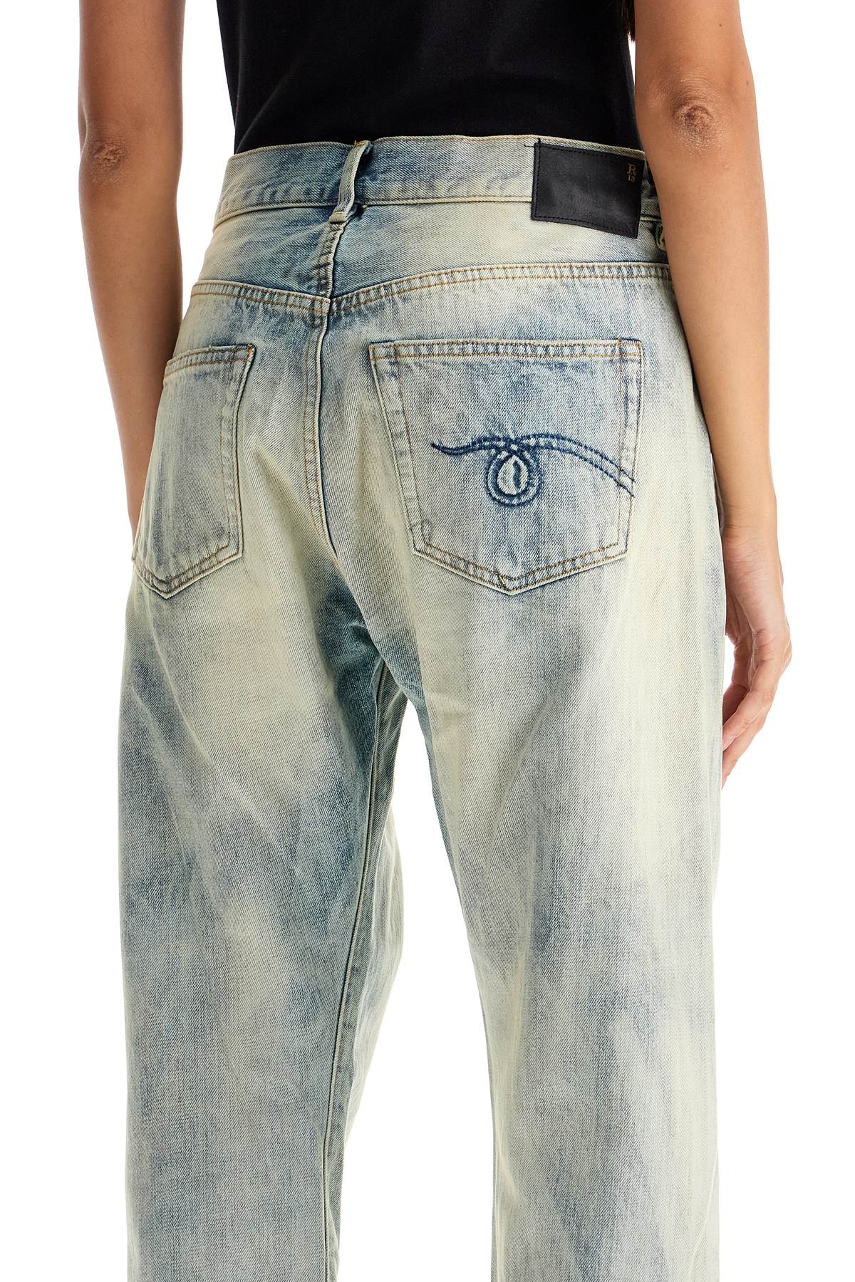 R13 Asymmetric Crossover Denim Jeans - Size 26