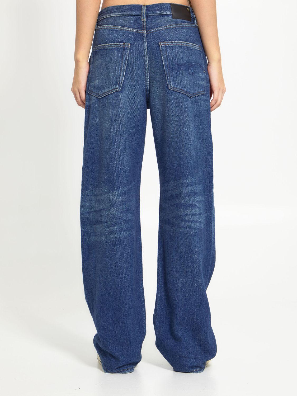 R13 Light Blue Wide-Leg Denim Jeans for Women - SS23