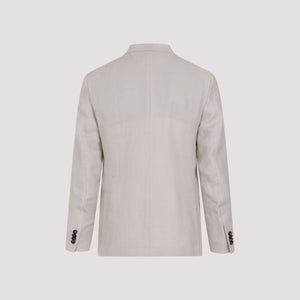 ZEGNA Nude Linen Jacket for Men