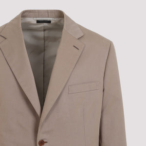 BRIONI Men's Cotton Suit in Nude & Neutrals (SS24)