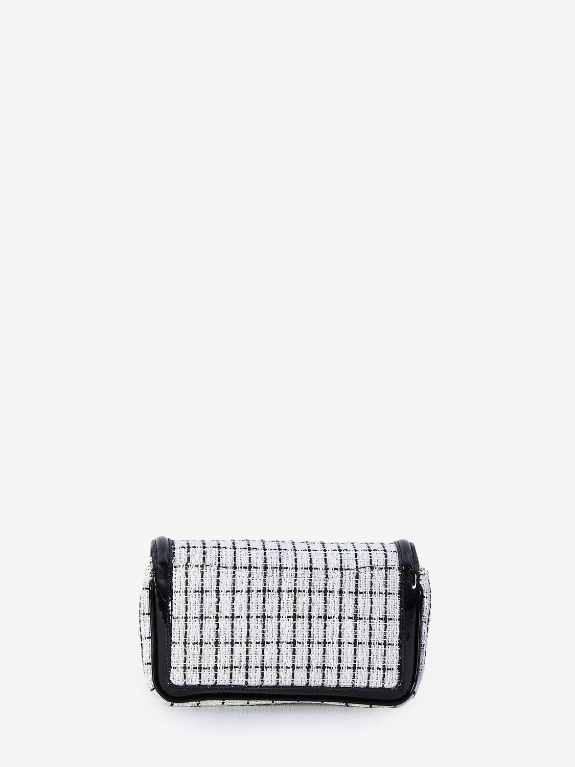 ROGER VIVIER Elegant Two-Tone Mini Clutch with Strass Buckle - 7x4x2.5 Inches