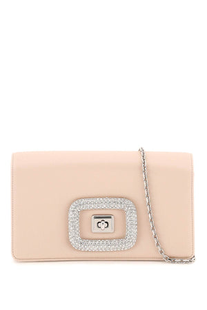 Túi Clutch Mini Satin Sang Trọng Có Móc Xoay