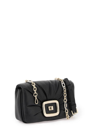 ROGER VIVIER Black Leather Crossbody Handbag for Women - FW23 Collection