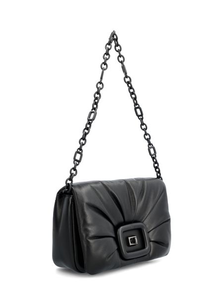 ROGER VIVIER Elegant Black Shoulder Handbag for Women - FW23 Collection