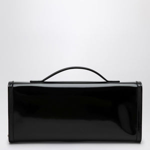 ROGER VIVIER Elegant Black Leather Clutch with Chain Strap