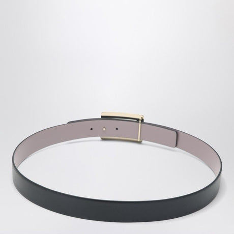 ROGER VIVIER Reversible Leather Belt with Logo Buckle