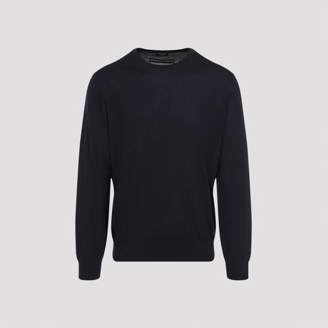 ZEGNA Luxury Cashmere and Silk Blend Sweater - Men's Fall Collection