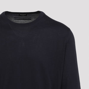 ZEGNA Luxury Cashmere and Silk Blend Sweater - Men's Fall Collection