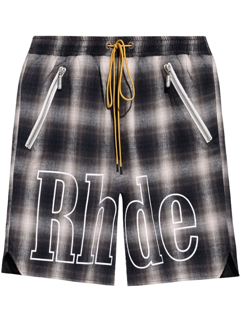 RHUDE Plaid Logo Short Pants for Men