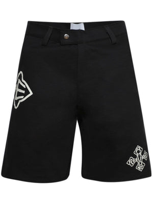 RHUDE Cross Logo Twill Shorts for Men - Fall/Winter 2024