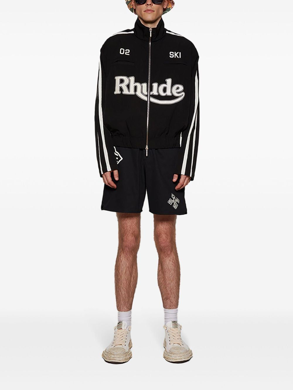 RHUDE Cross Logo Twill Shorts for Men - Fall/Winter 2024