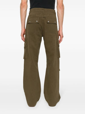 RHUDE Olive Twill Cargo Pants for Men