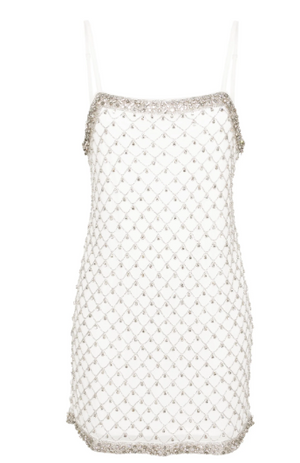 PINKO Crystal-Embellished Thigh-Length Dress