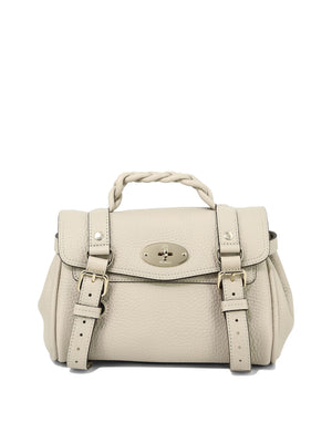 MULBERRY "Mini Alexa" Chic Tan Leather Top-Handle Handbag for Women - SS24