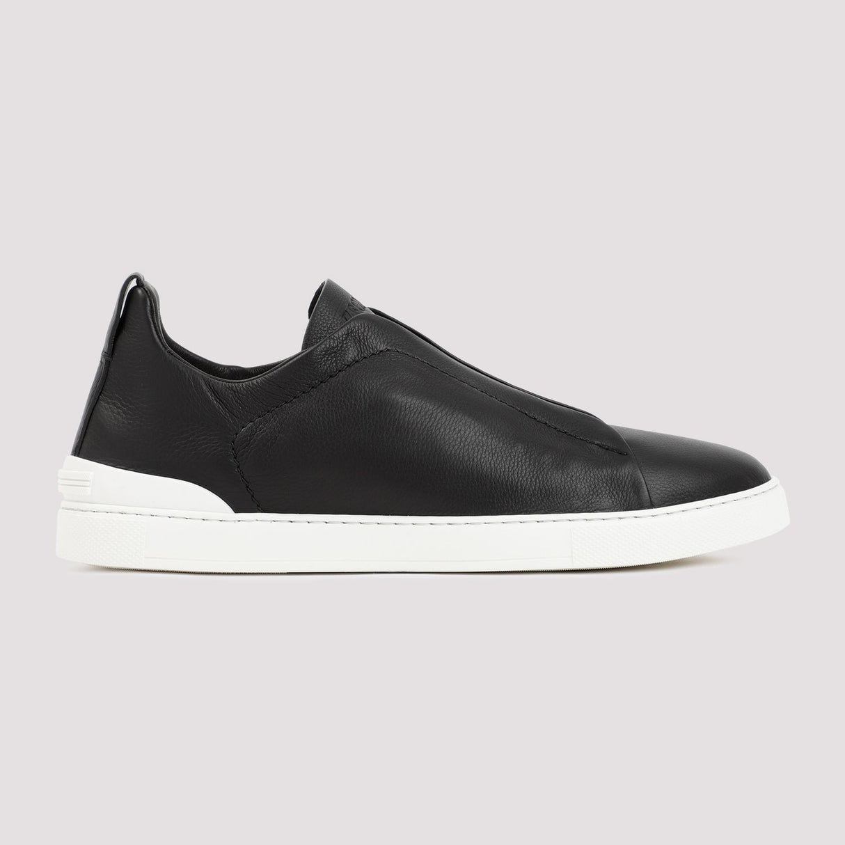 ZEGNA Triple Stitch Leather Sneakers for Men