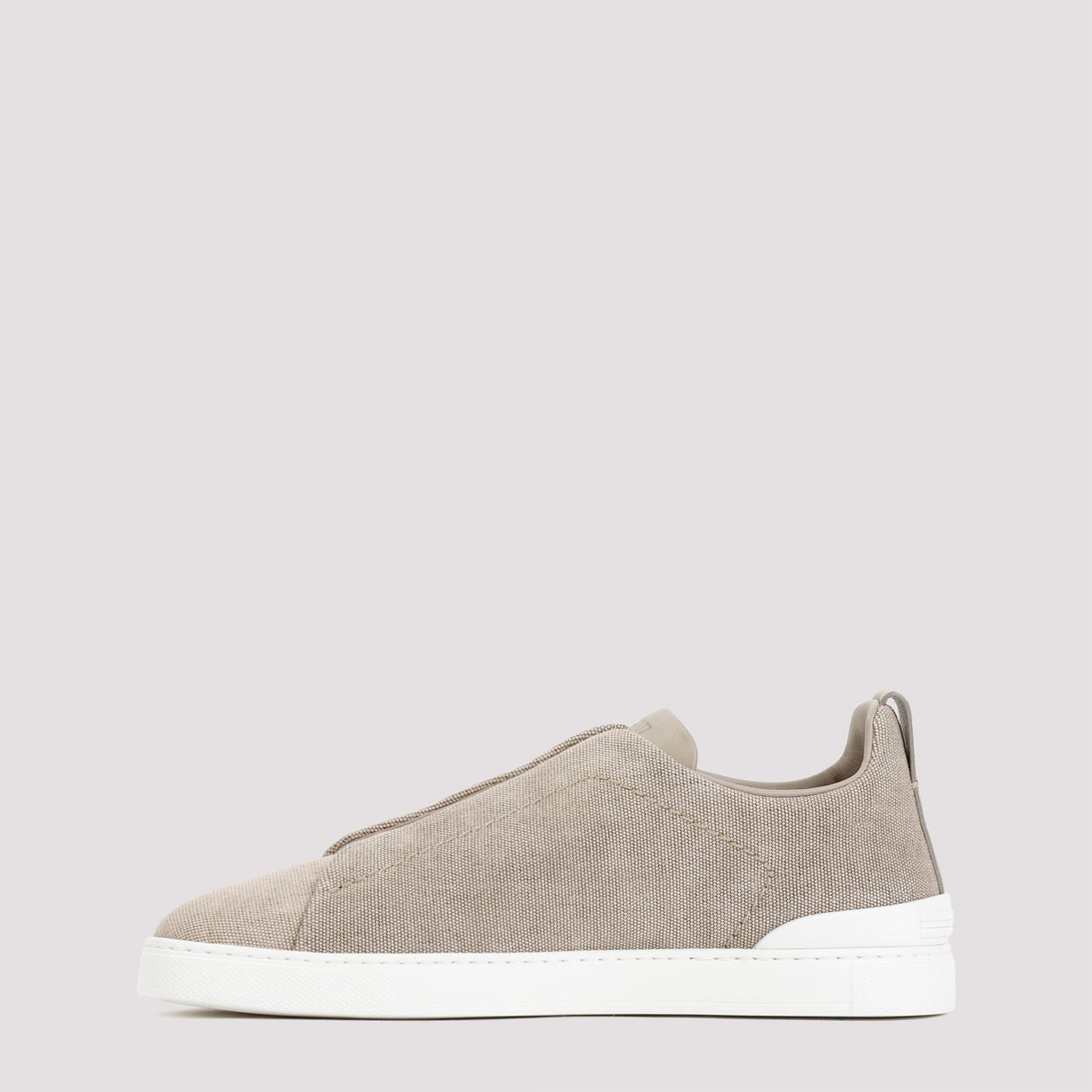 ZEGNA Men's Nude & Neutrals Cotton Sneakers for SS24