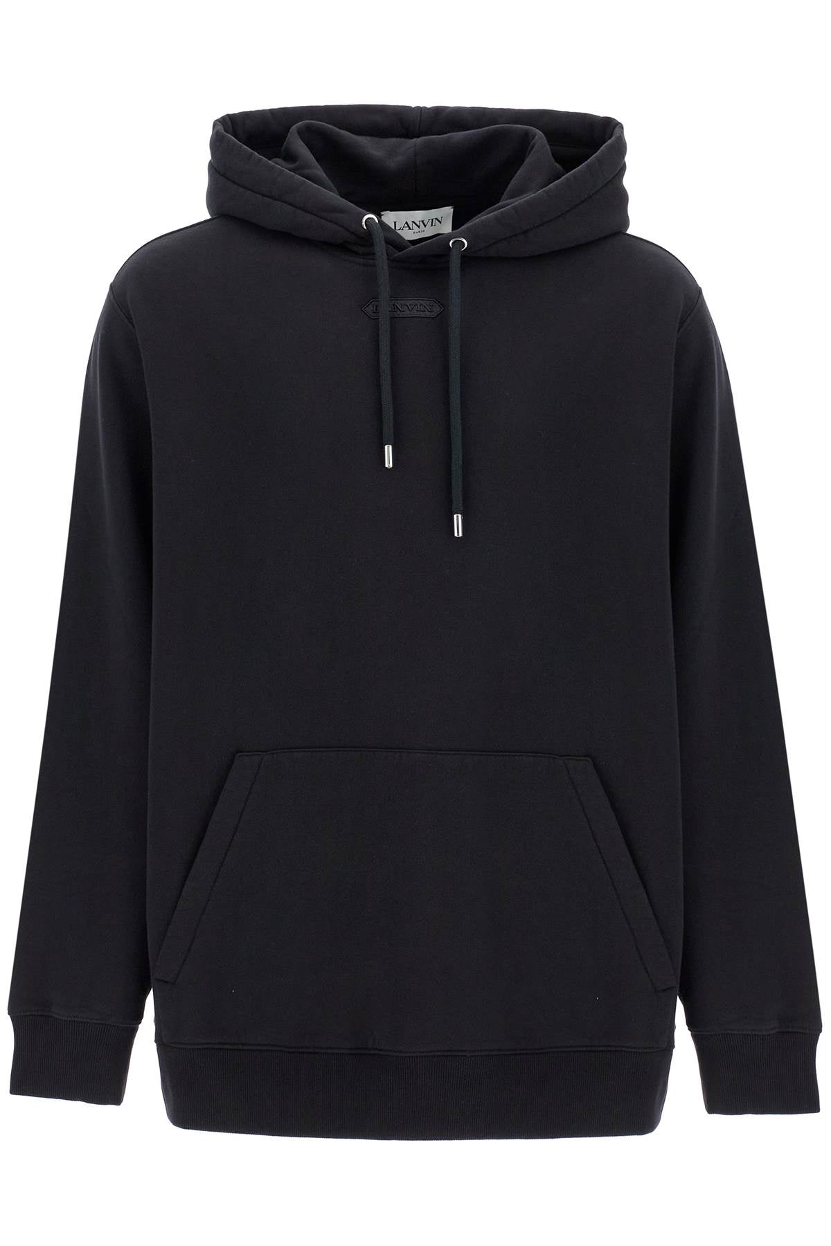 LANVIN Oversized Hooded Sweatshirt with Embroidered Logo