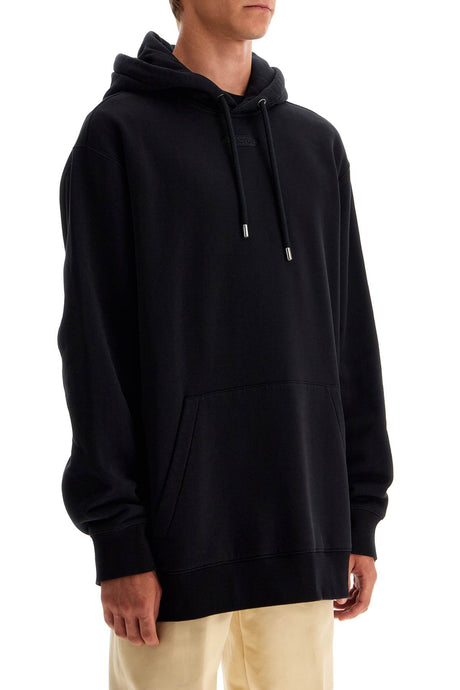 LANVIN Oversized Hooded Sweatshirt with Embroidered Logo