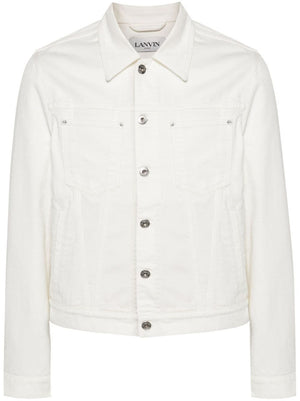 LANVIN Men's White Regular Jacket for SS24