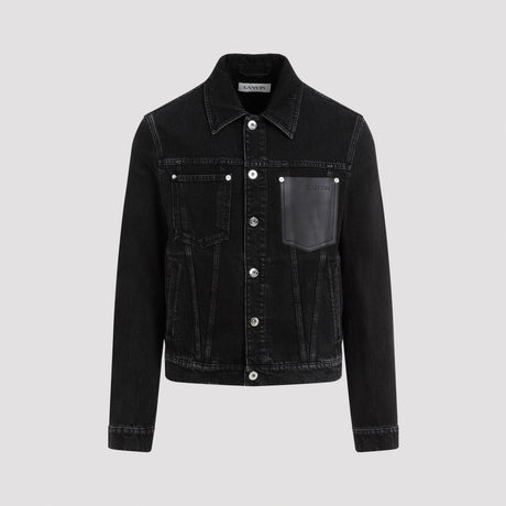 LANVIN Leather Detail Jacket for Men