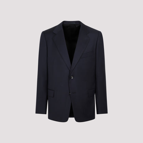 LANVIN Men's Blue Wool Jacket for SS23 Collection
