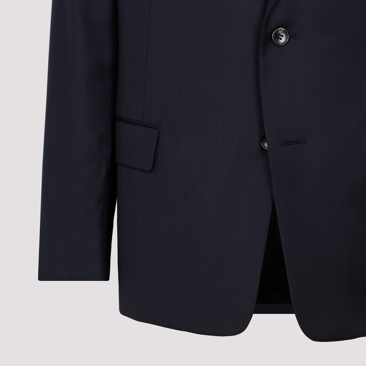 LANVIN Men's Blue Wool Jacket for SS23 Collection