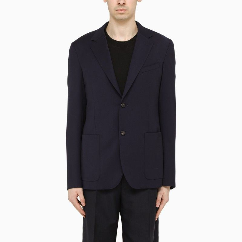 LANVIN Elegant Blue Wool Jacket