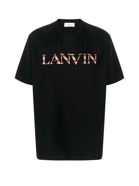 LANVIN Classic Curb Logo T-Shirt - Short Sleeve