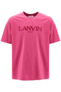 LANVIN Embroidered Logo Cotton T-Shirt