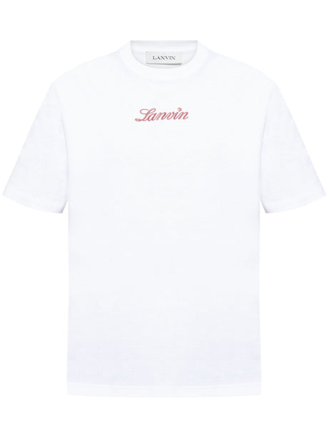 LANVIN Script Logo T-Shirt for Men - SS25 Collection