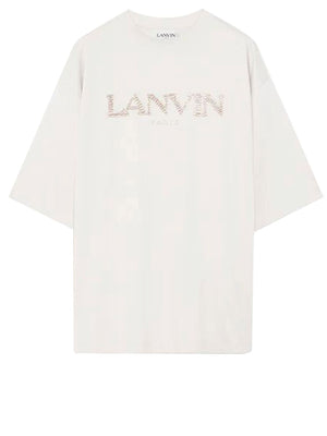 LANVIN Oversized Logo T-Shirt - Men's M