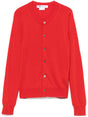 COMME DES GARÇONS Classic Red Cashmere Cardigan - Made in Japan