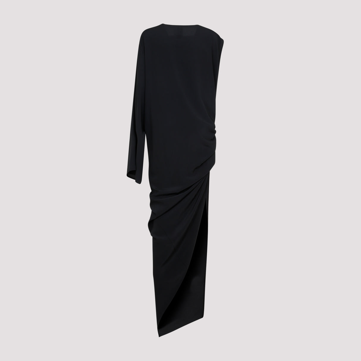 RICK OWENS Sleek Black Dress for Women with Luxurious Fabric Blend