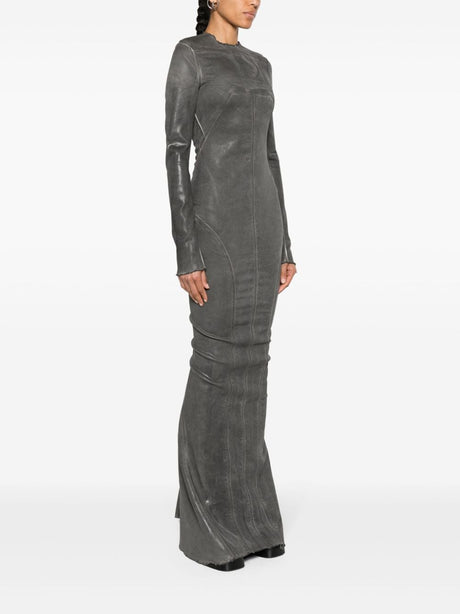 RICK OWENS Grey Mid-Length Skirt - 24SS Collection