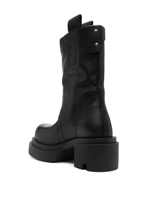 RICK OWENS LEATHER BOOTS