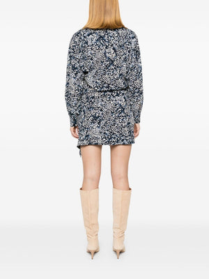 ISABEL MARANT Sapphire Silk Blend Mini Dress