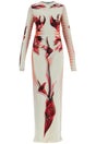 JEAN PAUL GAULTIER Elegant Floral Slim Long Dress