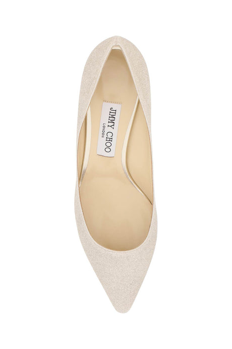 JIMMY CHOO Glitter Glam Pumps with Signature Comfort