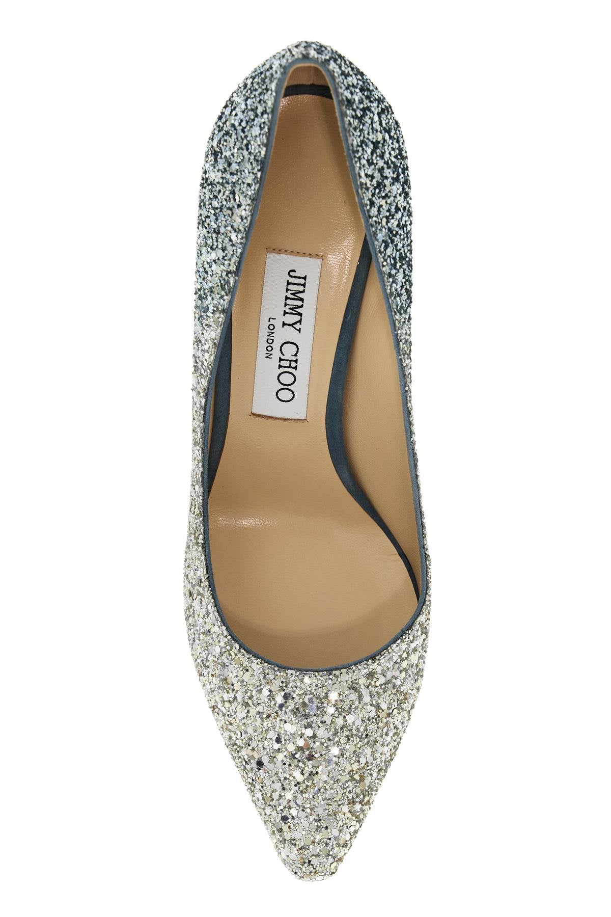 JIMMY CHOO Shaded Glitter Romy Pumps with Suede Trims in Mixed Colours for Women